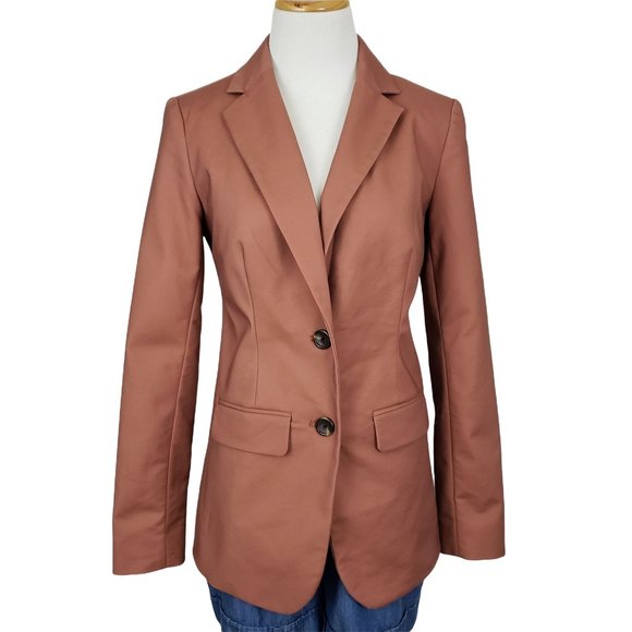 a new day Jackets & Blazers - A New Day Women's Size 2 Blazer Satin Lined Milk Chocolate